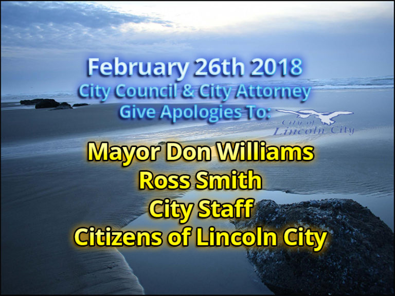 City Council & City Attorney to apologize to Mayor Williams