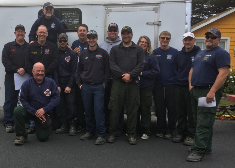 Local fire crew returns home after helping snuff out major blaze