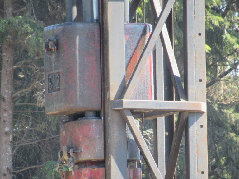 Pile driving hits bedrock at Samaritan North Lincoln Hospital