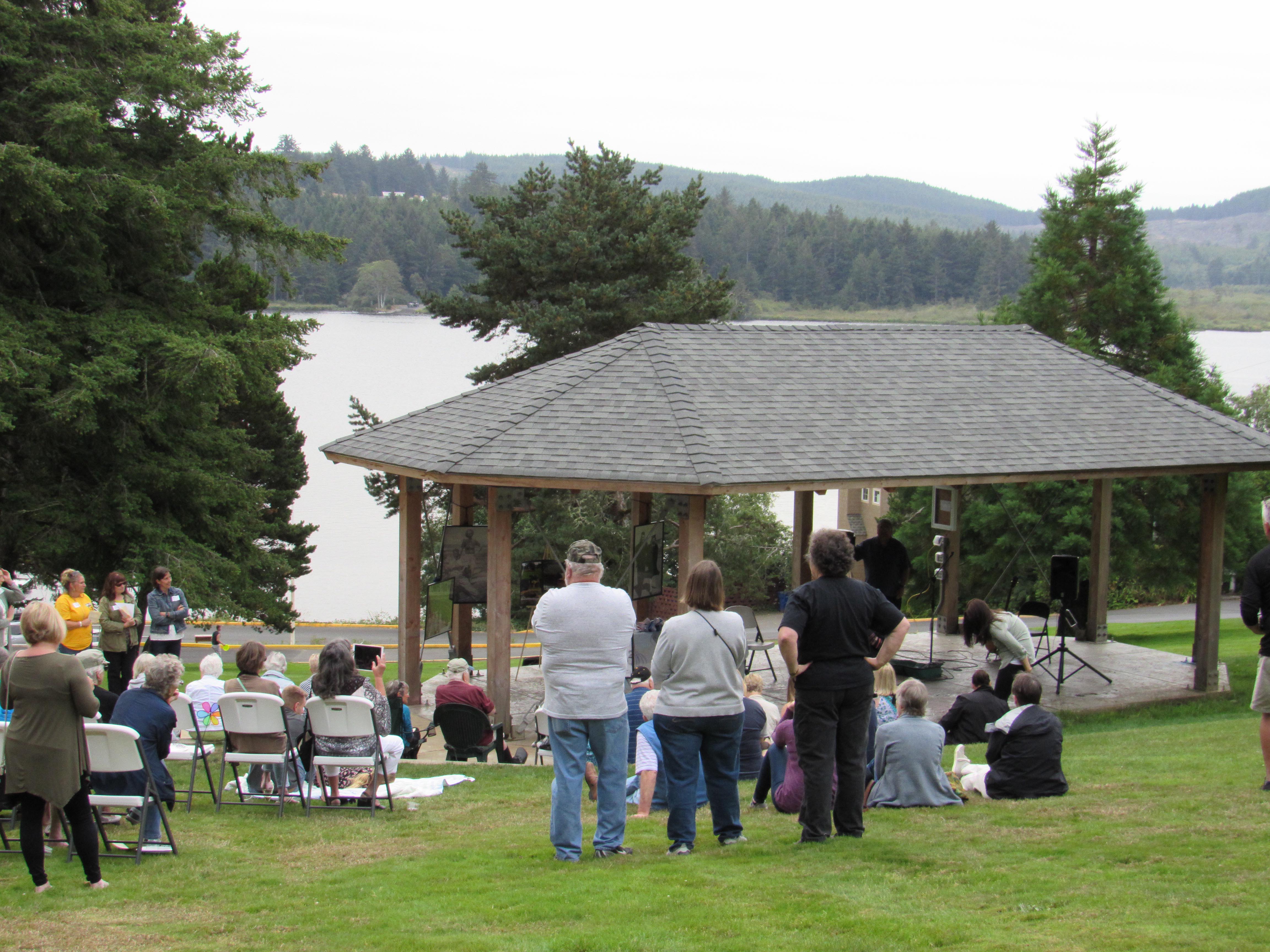 Morgan Family Stage Ribbon Cutting