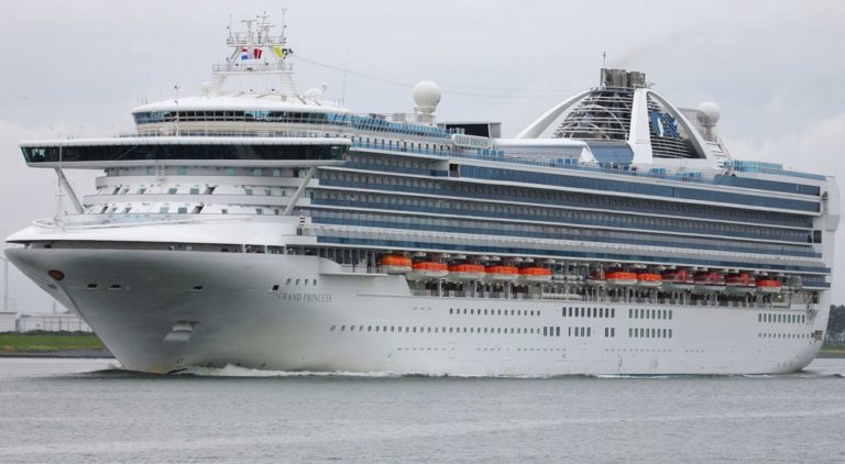 Coast Guard aircrew medevacs woman off Grand Princess near Newport
