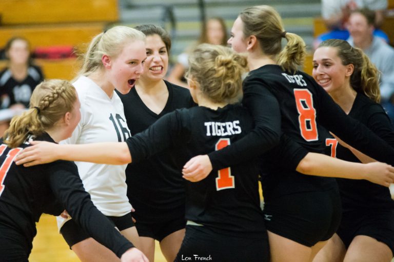 Tigers claw way to first league volleyball victory since 2015