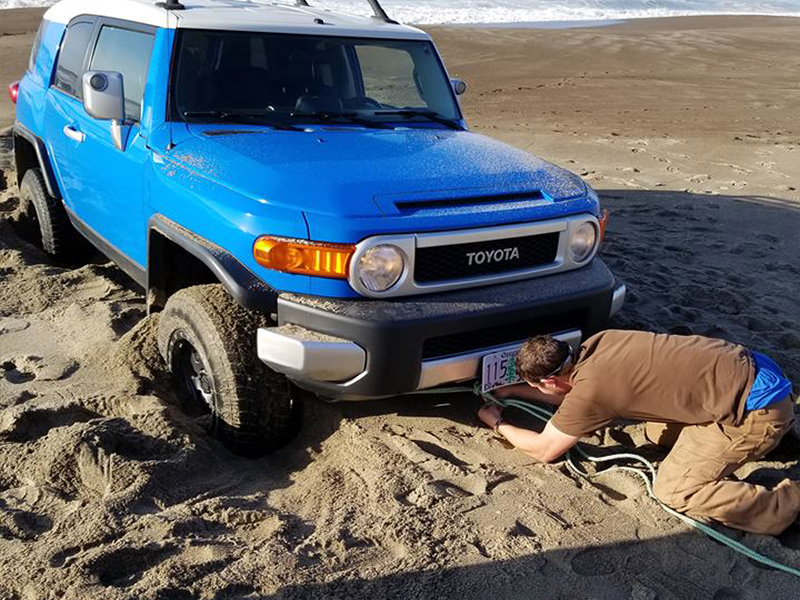 Stuck in sand