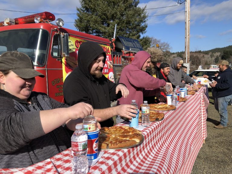 Charity pizza eating contest consumes Otis