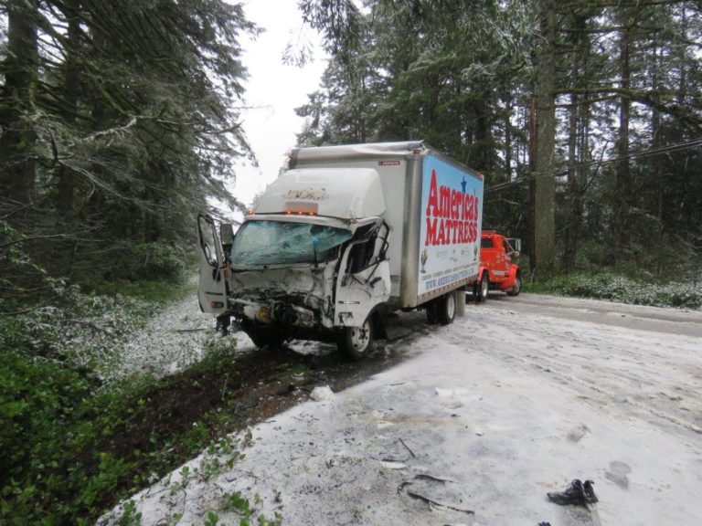 Woman, pet dog die in head-on crash on icy Highway 101 near Florence