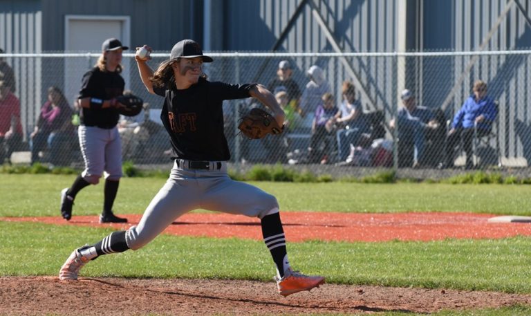 Taft’s DeMello shines at plate, on mound in league baseball win