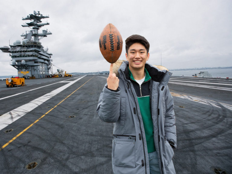 Taft senior track star Jin sprints to stint as Naval Academy midshipman