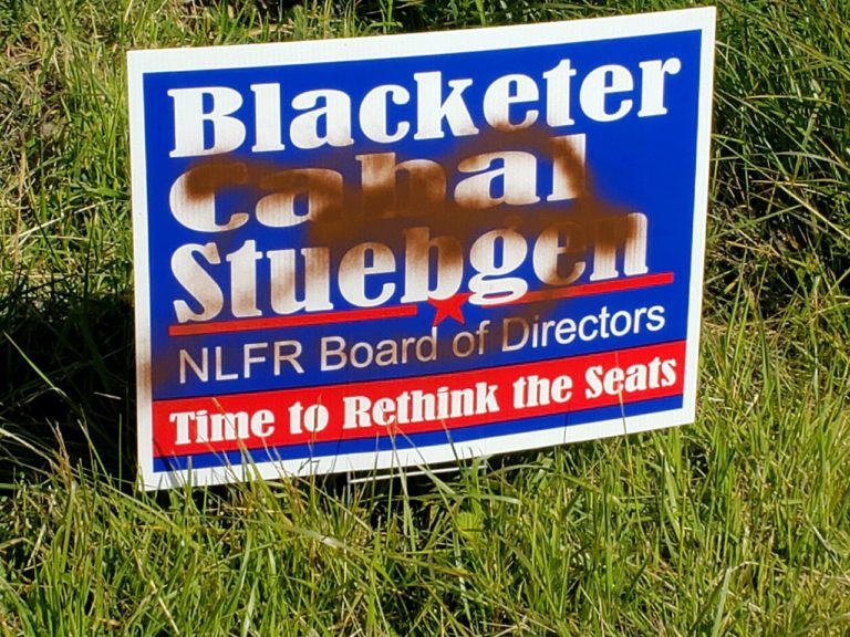 NLFR Board candidates’ election signs allegedly stolen, vandalized