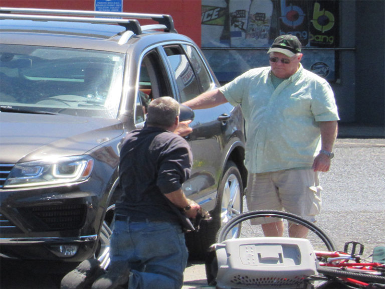 Cyclist slightly injured, ferret unscathed in bike-car collision in Newport