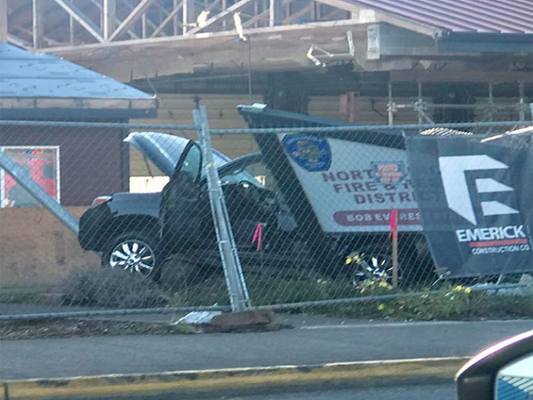 SUV ‘remodels’ NLFR’s Bob Everest Station in Lincoln City