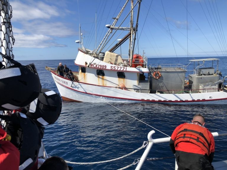 Coast Guard rescues fishing vessel off Newport coast