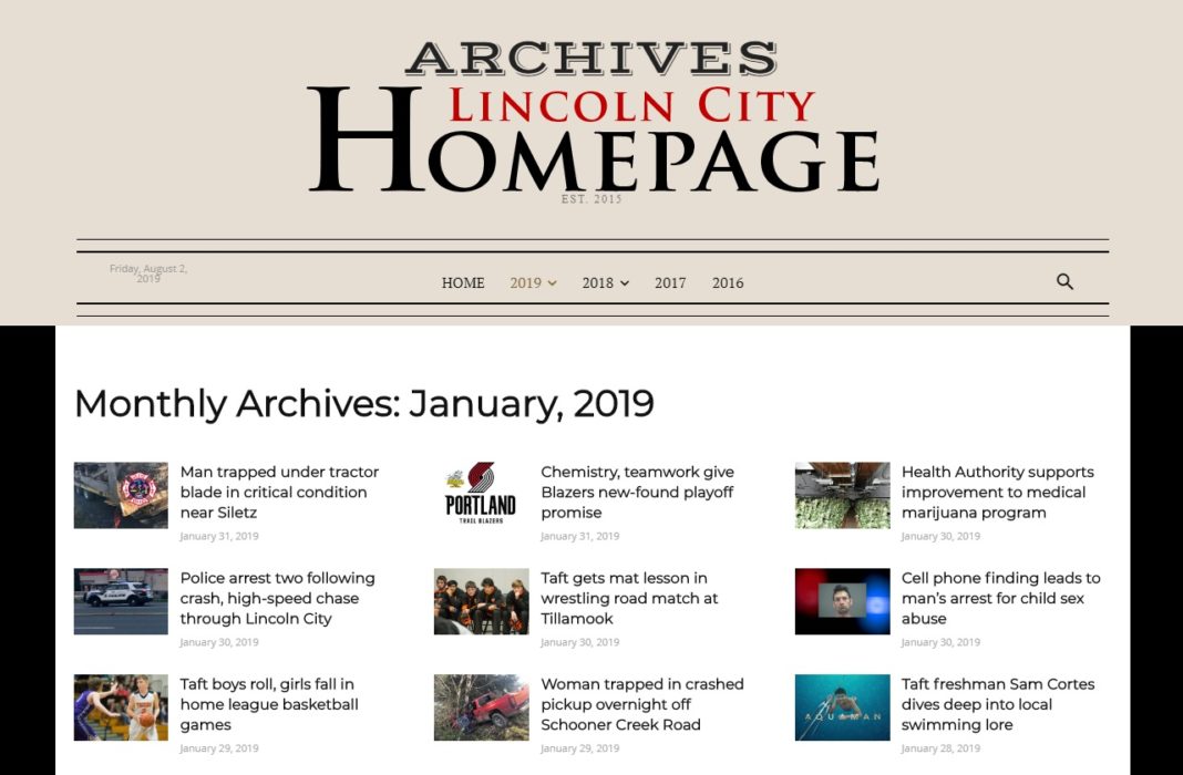 Lincoln City Archives January