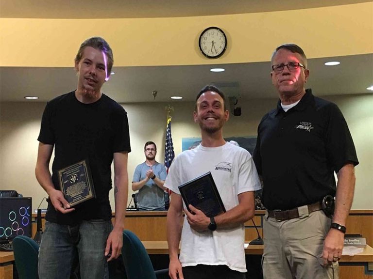 Local heroes cited by police for bravery in helping apprehend assailant