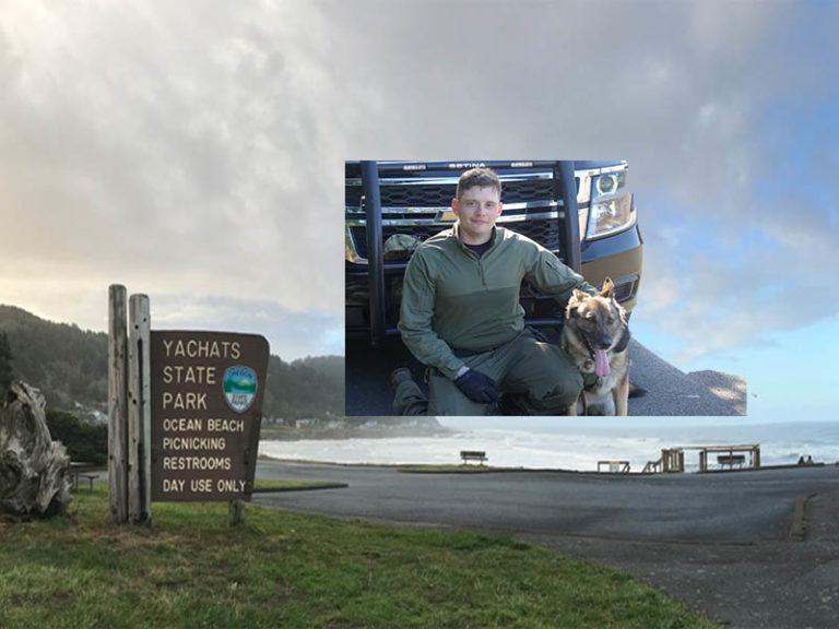 Sheriff Deputy Akin gives first aid to suicidal man at Yachats State Park