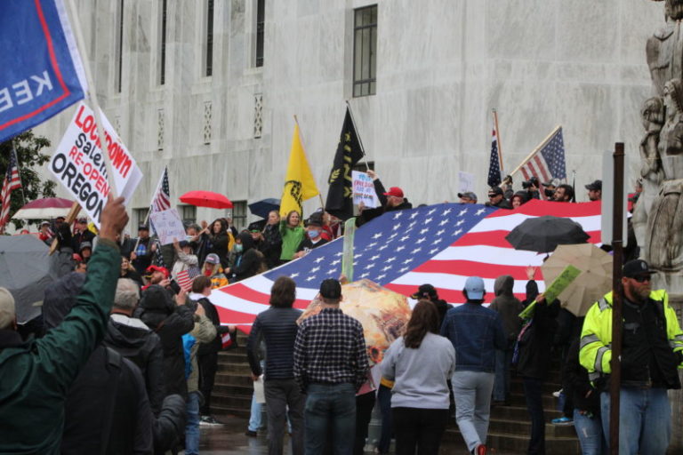 Reopen Oregon Rally at Statehouse draws thousands