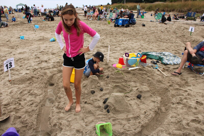 Nevada family at Lincoln City Sandcastle Contest