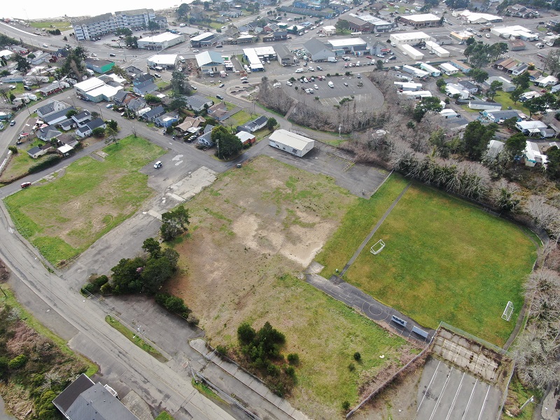 Site of the future park in Taft