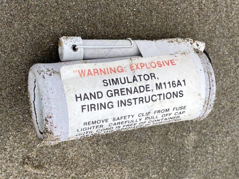 Explosives wash up on Newport beaches