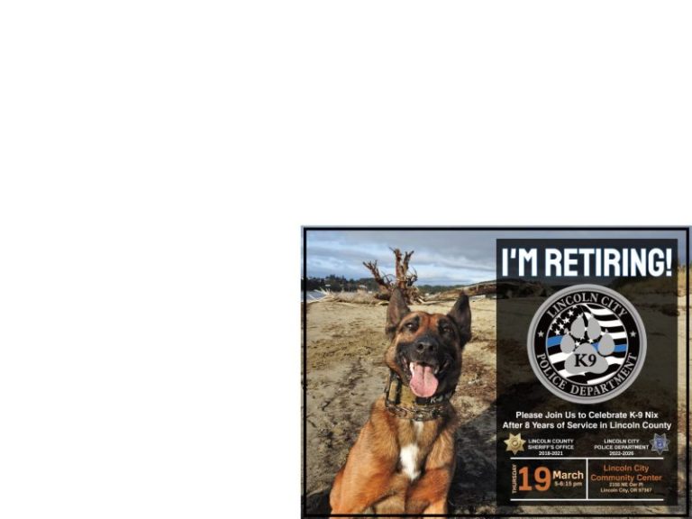 K9 Nix retirement party